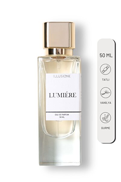 ILLUSIONE FRAGRANCE Lumiére Edp Kadın Parfüm 50ml | Şekerli-vanilya-gurme | Narenciye, Müge, Orkide, Misk