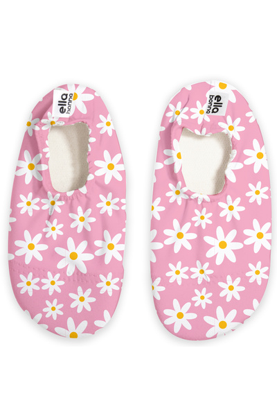 Ella Bonna Non-Slip Sole, Unisex Baby, Children's Sea Shoes, Pool Booties, Pink Daisy