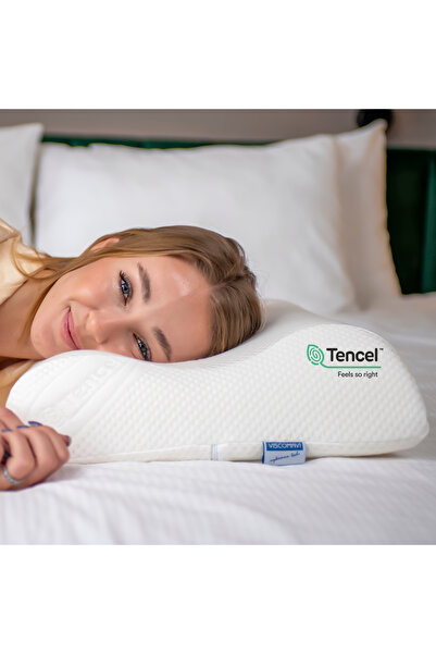 viscomavi Foça Ergonomik & Ortopedik Visco Yastık | Boyun destekli | Astarlı ...