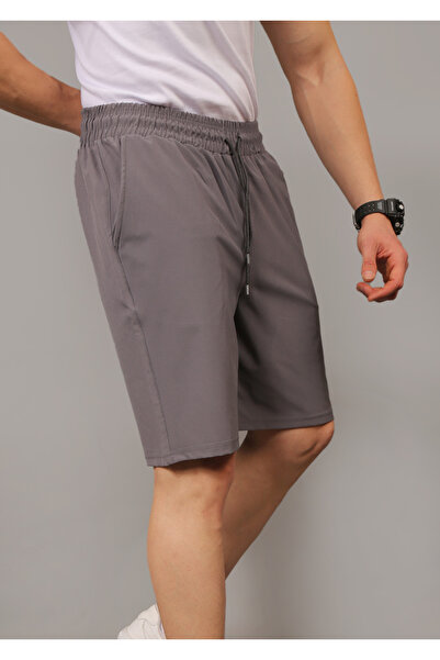 EydaMoon Чоловічі шорти з димчастою баггі-крійкою, з парашутного матеріалу, швидковисихаючі, для спорту