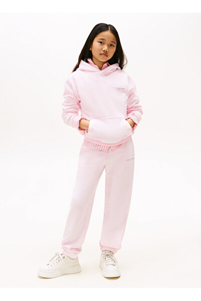 Tommy Hilfiger Lastikli Paça Açık Pembe Kız Çocuk Eşofman Altı KS0KS00596TOG