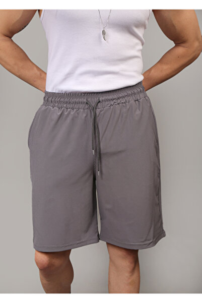 EydaMoon Чоловічі шорти з димчастою баггі-крійкою, з парашутного матеріалу, швидковисихаючі, для спорту