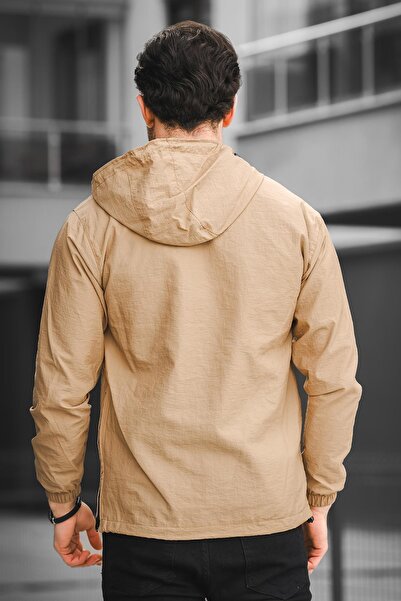 Oksit Bl 677 Напівдовгий водонепроникний чоловічий дощовик з кишенями та блискавкою