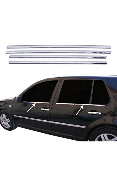 Genel Markalar Vw Golf 4 Hb Krom Cam Çıtası 4 Parça P.çelik 1998-2004 Arası