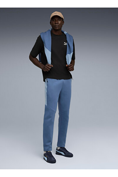 Puma 68823480 EVOSTRIPE Pants DK Dark In Lacivert Lastikli Bel Regular Fit Düz Erkek Eşofman Altı