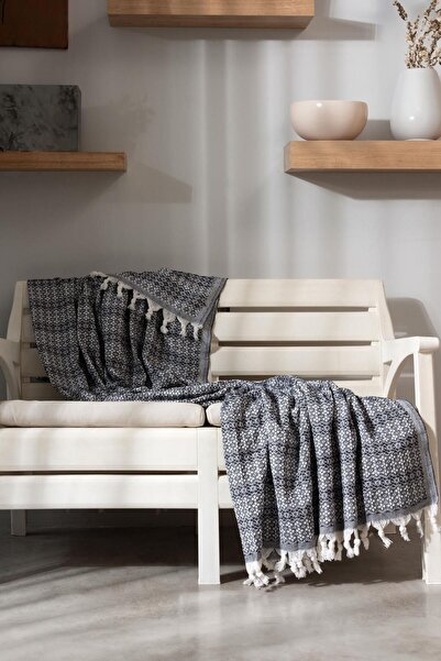 VAROL Diamond series - Natural Peshtemal Pique Bedspread 100% Cotton