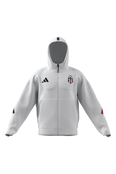 adidas JM4912 BJK ANTH JKT Λευκό κανονικό ανδρικό μπουφάν με φερμουάρ