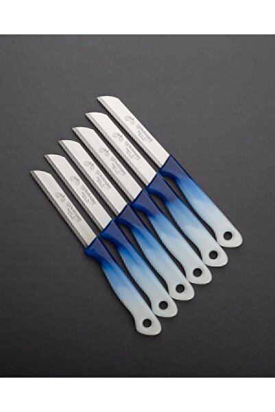 Solingen Mavi Tırtıklı Hit Desen Meyve Ve Sebze Bıçağı