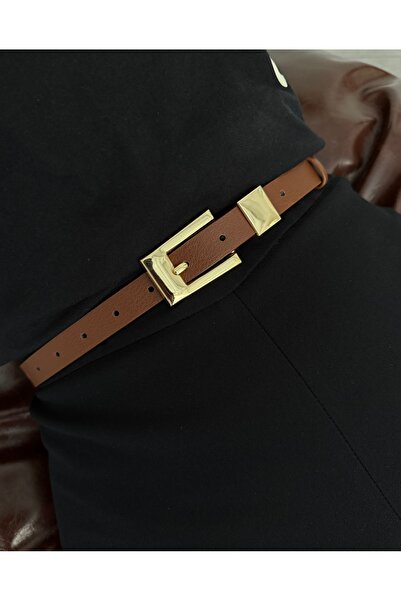 LİA KEMER Classic Team Buckle Gold Belt, Jacket Belt, Pants Belt, Casual Belt