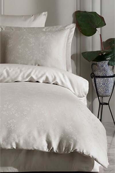 VAROL Liyosel Jacquard Duvet Cover Set Single - Eva Stone