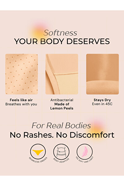 Intimate Queen Lemon Bae Briefs – Seamless Calm, Made with Lemon Peel | Sweat-Wicking & Made for Sensitive Skin