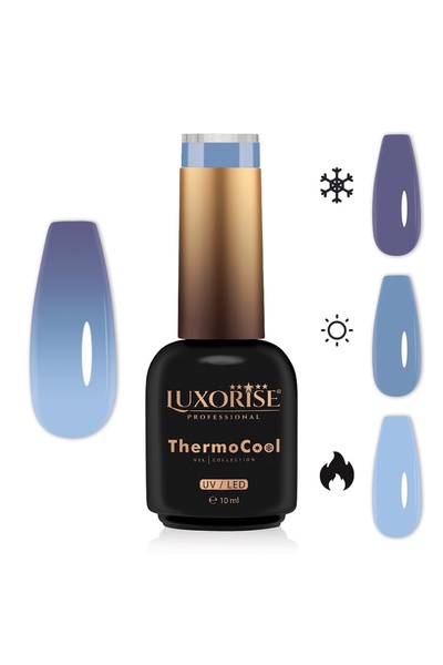 LUXORISE ThermoCool Θερμικό Ημιμόνιμο Βερνίκι Νυχιών 3 Χρωμάτων - Wave Splash...