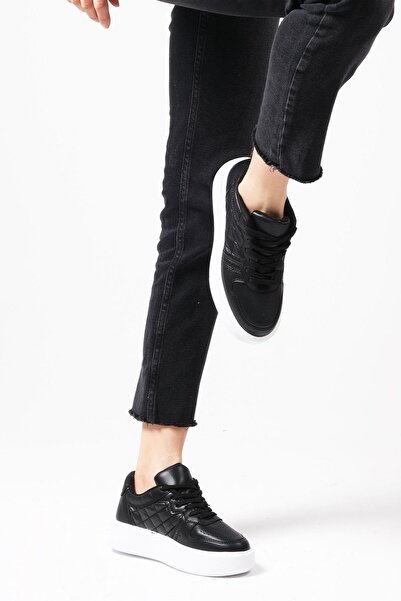 Mio Gusto Theresa Black Color Women's Casual Sneakers Sneakers