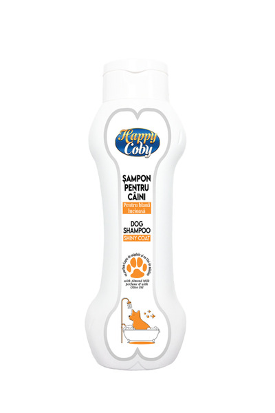 Happy Coby Sampon Caini Pentru Blana Lucioasa Imbogatit Cu Ulei De Masline 300ml