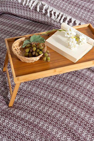 VAROL Diamond series - Natural Peshtemal Pique Bedspread 100% Cotton