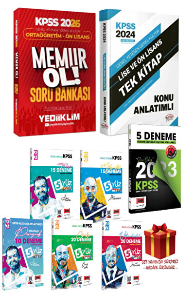 Yediiklim Yayınları 2026 Yediiklim Ortaöğretim-Önlisans Soru Bankası+Editör K...