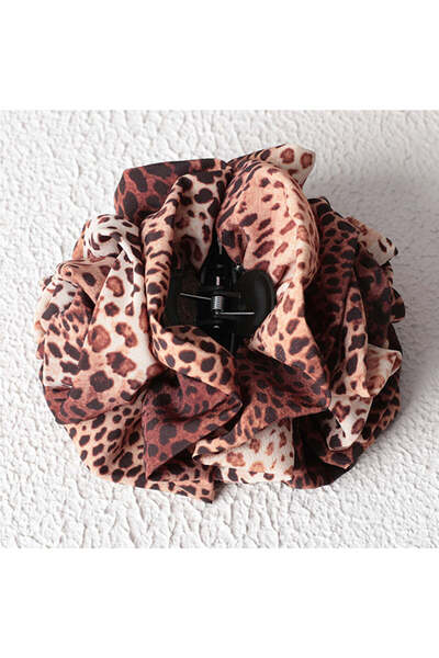 ipekistanbul Kıskaçlı Topuz Tokası - Leopar