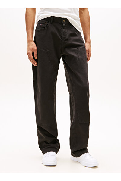 Tommy Jeans Normal Bel Normal Siyah Erkek Chino Pantolon DM0DM21703BDS TJM JAIMIE CARPENTER