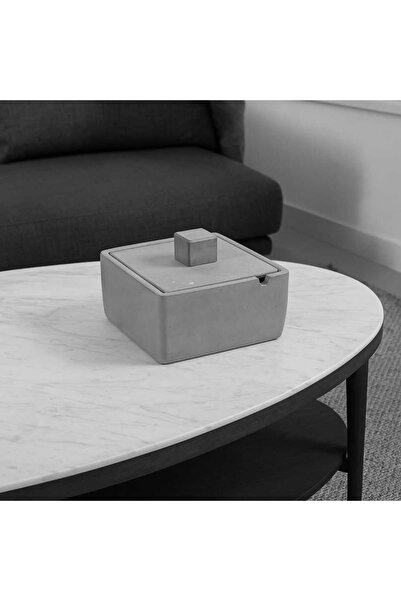 KARRA Τσιγάρολα από σκυρόδεμα μεγάλου μεγέθους Διακοσμητικό τσιγάρολα με καπάκι