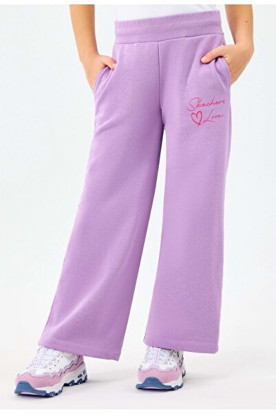 SKECHERS G Lw Fleece Sweatpant SK2520004 Kız Çocuk Eşofman Altı MOR