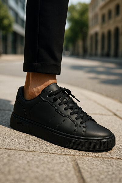 VELORA PARİS Sneaker Siyah Kombin Ayakkabısı