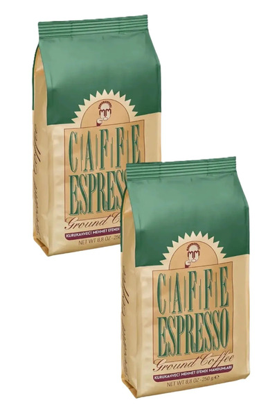 Mehmet Efendi Kurukahveci Mehmet Efendi Espresso Öğütülmüş 250 Gr Espresso, Cappucino (2 Adet)