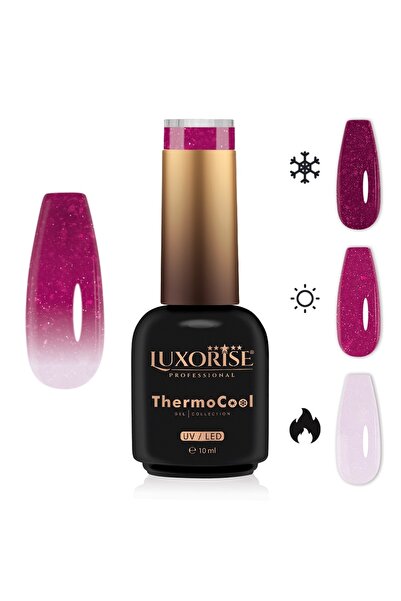 LUXORISE Ojă semipermanentă termică 3 culori ThermoCool - Roz fascinant 10 ml