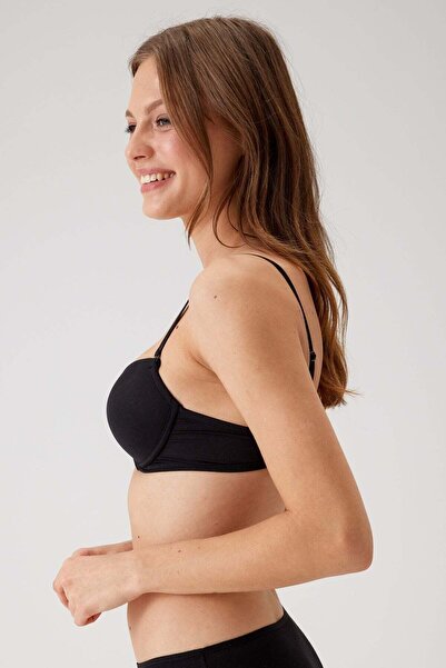 Pierre Cardin Black 6402 Madrid - Economy Pack of 2, Cotton Sling T-shirt and Bra Set