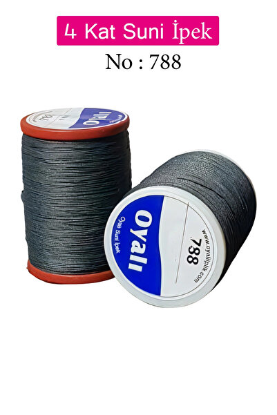 Genel Markalar Oyalı 4 Kat Suni İpek İplik İğne Oyası Boncuk İpi Tığ Oyası No...