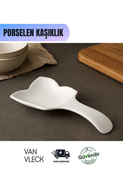 VAN VLECK Square Porcelain Spoon Rest – Stylish and Durable Kitchen Spoon Holder