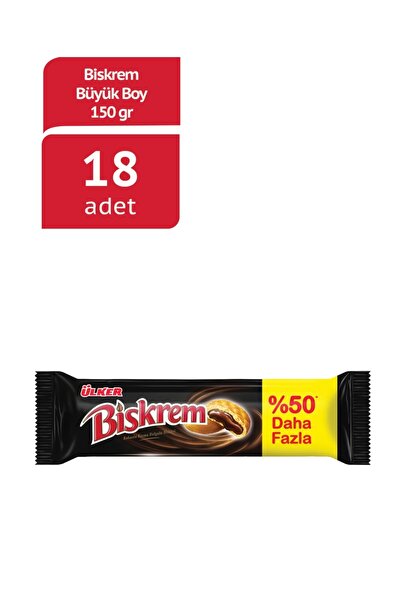 Ülker Bıskrem Büyük Boy Rulo 150g X 18 Adet