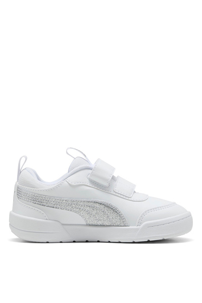 Puma White Female Child Walking Shoes 40321102-Puma Multiflex 2 Glitz Fs