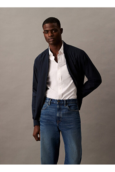 Calvin Klein Normal Mavi Erkek Ceket LV040FM512CJM_LS MATTE BOMBER JACKE