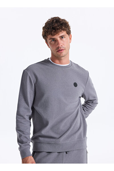 Discovery Expedition D5WM-SWT3987 Antrasit Bisiklet Yaka Relaxed Düz Erkek Sw...