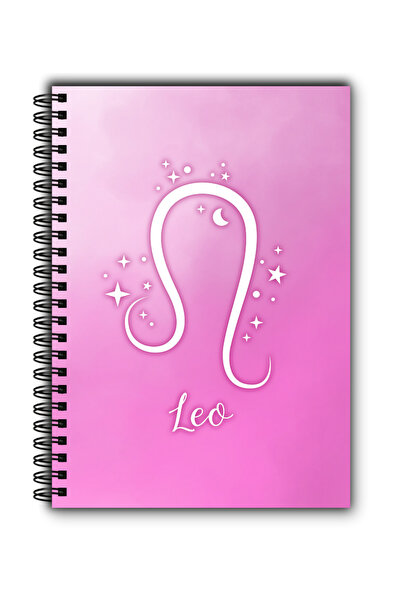 MG Office Vellum Notebook A5 80 sheets with Spiral – Zodiac Leo – Reflective Cover