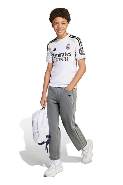 adidas Düz Beyaz Erkek Çocuk T-Shirt JN8887 REAL H JSY Y