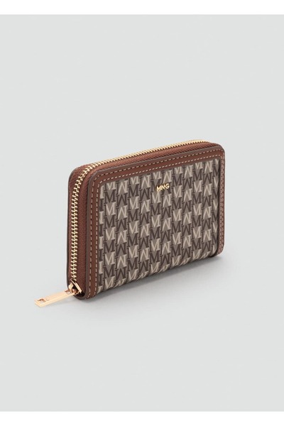 MANGO Woman Logo desenli orta boy cüzdan