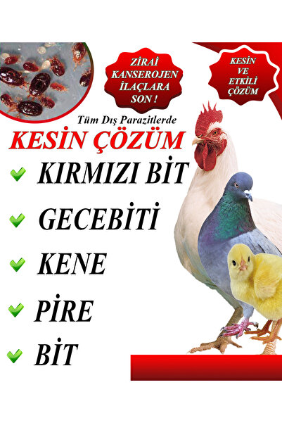 Force Bit Pire Kene Gecebiti Kırmızı Bit Akar Tavuk Güvercin Keklik Kaz Kesin...