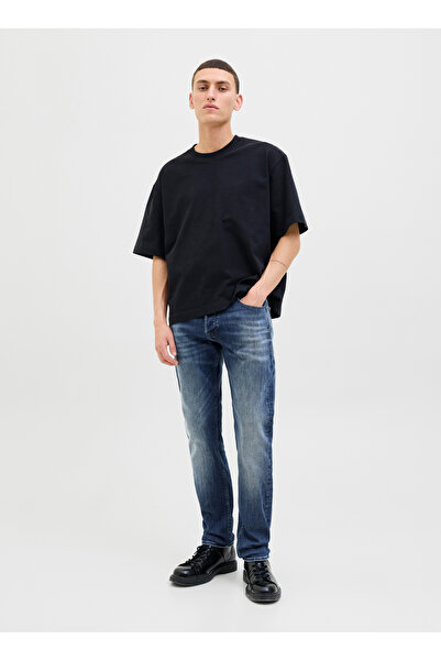 Jack & Jones Ανδρικό τζιν παντελόνι με χαμηλή μέση στενό μπλε 12278144_JJIGLENN JJORIGINAL CB 820