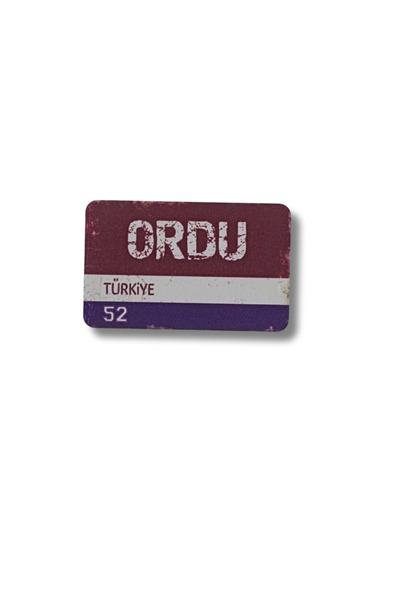 CraftbyBYC Ordu Şehir Temalı Retro Ahşap Buzdolabı Magneti-Hediyelik Konsept ...