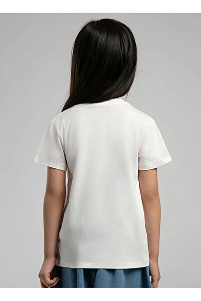 Lee Cooper Printed Ecru Girl's T-Shirt 252 Lcg 242001