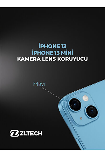 ZLTECH iPhone 13/13Mini Uyumlu Kamera Lens Koruyucu