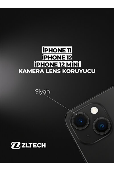 ZLTECH iPhone 11/12/12Mini Uyumlu Kamera Lens Koruyucu