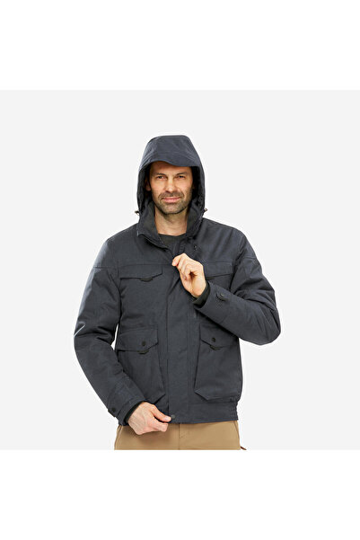 Decathlon Quechua Erkek Su Geçirmez Outdoor Kar Montu/Kışlık Mont - Gri - NH500 -10 °C