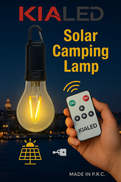 Genel Markalar Taşınabilir Solar Şarjlı Led Ampul
