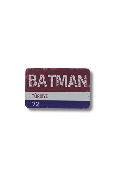 CraftbyBYC Batman Şehir Temalı Retro Ahşap Buzdolabı Magneti-Hediyelik Konsep...