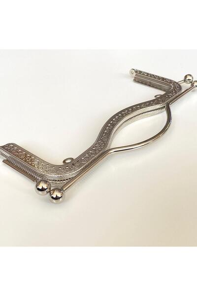 yumakça Saplı Çanta Klipsi Gümüş 21 Cm