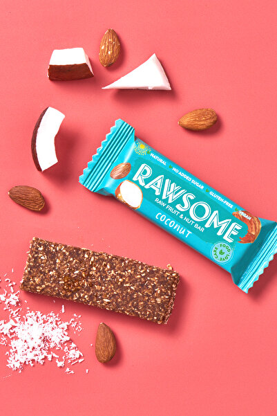 Rawsome Hindistan Cevizli Glutensiz Ve Vegan Meyve Barı 40g X 16 Adet