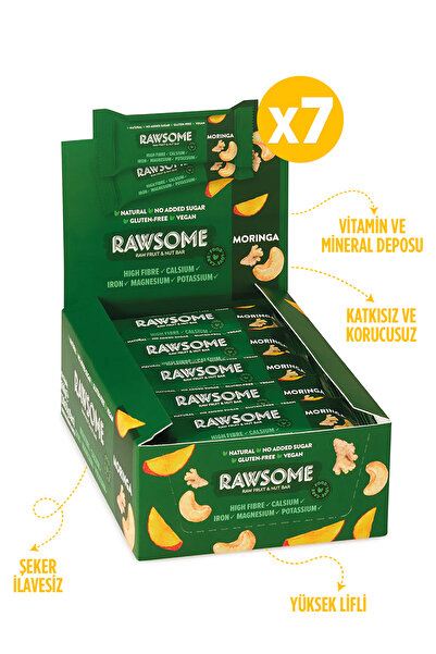 Rawsome Moringa Bar Glutensiz Ve Vegan 33g X 7 Bar