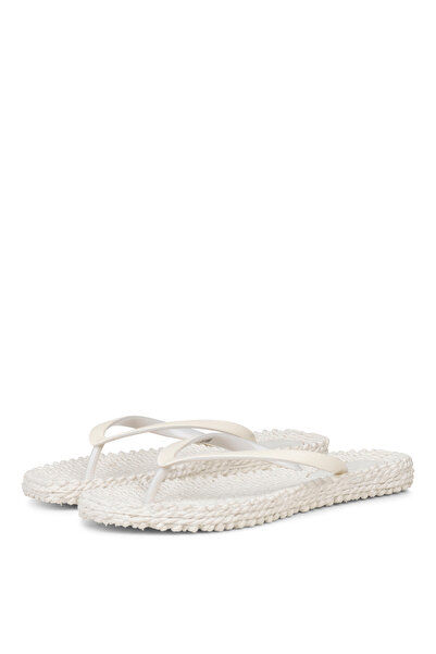 Ilse Jacobsen Beyaz Kadın Plaj Terliği CHEERFUL01